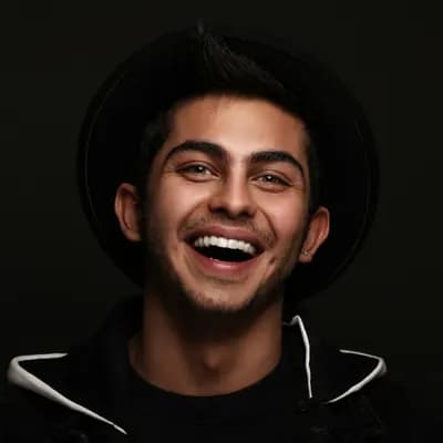 Laughing young man